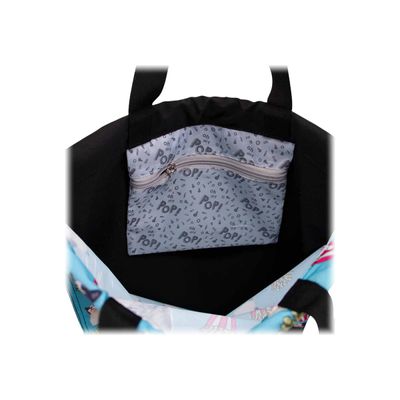 8445118025019-Oh My Pop! Angry Cat - Sac à dos piscine cordon - 1 compartiment - turquoise - Karactermania-Intérieur-4