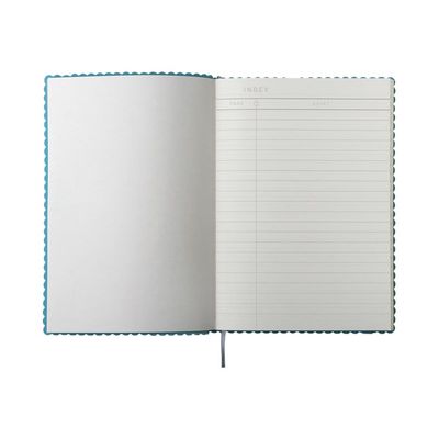 3108725884404-Oberthur Marquise - Carnet de notes souple A5 - 192 pages - ligné - bleu-Avant-2