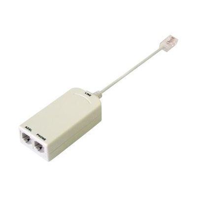 3700224713140-MCL Samar - filtre ADSL RJ45 mâle vers 2 x RJ45 (ligne DSL + tél. Analogique)-Image du produit-0
