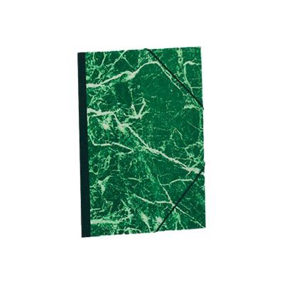3141879006254-Exacompta - 10 Cartons à dessin à élastiques - 26 x 33 cm - papier marbré-Angle gauche-1