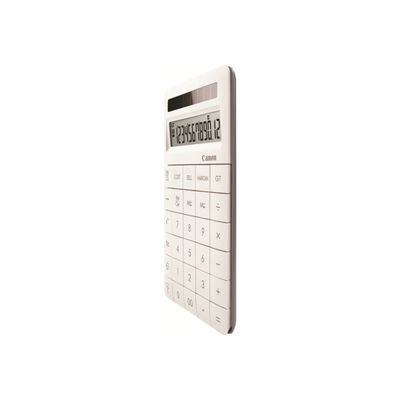 4960999975238-Canon X MARK II - Calculatrice financière - 12 chiffres - panneau solaire - blanc-Angle droit-0