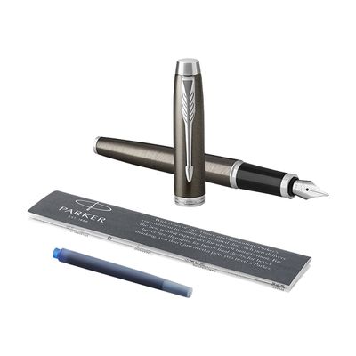 3501179316505-Parker IM - Stylo plume dark espresso - pointe fine-Angle droit-1