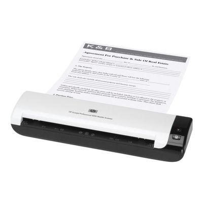0884962645680-HP ScanJet 1000 Professional Mobile Scanner - scanner à feuilles - modèle bureau - USB 2.0-Angle droit-1