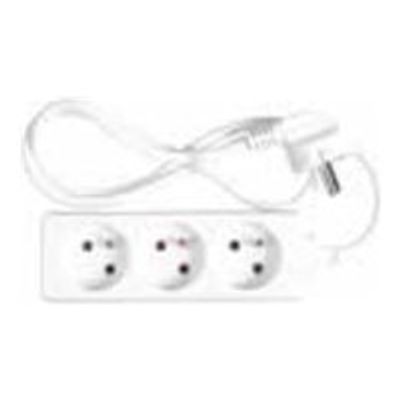 3700092202036-Wonday - Multiprise - 3 Prises sans interrupteur - 4m - Blanc-Avant-0