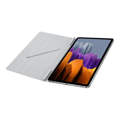 8806092317949-Samsung EF-BT630 - porte folio pour Galaxy Tab S7, Tab S8 - gris clair-Angle droit-2