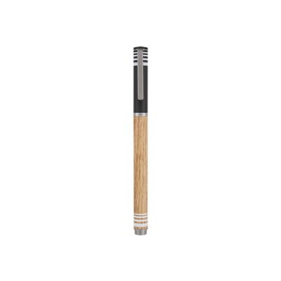 3664447161686-Oberthur Boston - Roller - corps imitation chêne-Angle gauche-0