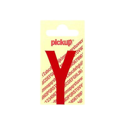8711234223241-Pickup - Étiquette autocollante - 90 mm - Lettre Y - rouge brillant-Avant-1