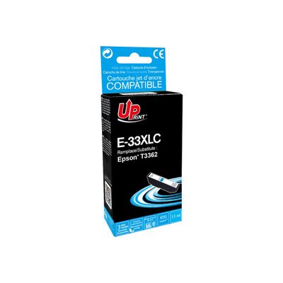 0000005815005-Cartouche compatible Epson 33XL Oranges - cyan - Uprint-Angle gauche-0