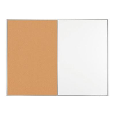 4002390061186-MAUL primo - Tableau liège / Blanc - 900 x 1200 mm - liège, laqué - magnétique-Avant-0
