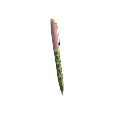 3219918252631-Enzo Varini Taormina XL Nakara - Stylo à bille - rose et vert-Angle gauche-0