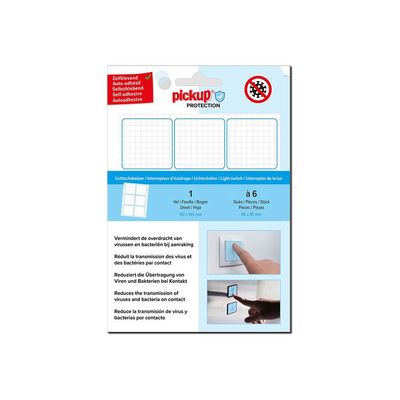8711234033062-Pickup - 6 Films de protection adhésifs - antimicrobien - 45 x 45 mm-Avant-0