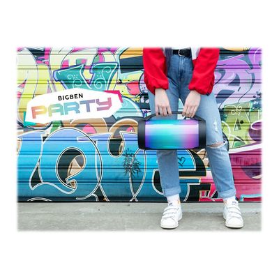 3499550379112-BIGBEN Party Mini - Mini enceinte sans fil lumineuse - Bluetooth -Avant-3