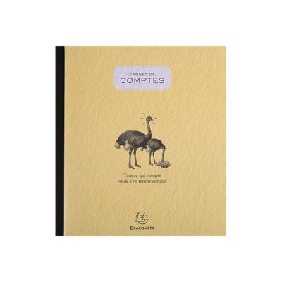 3130630009740-Exacompta - Carnet de comptes 21 x 19 cm - 80 pages-Avant-0