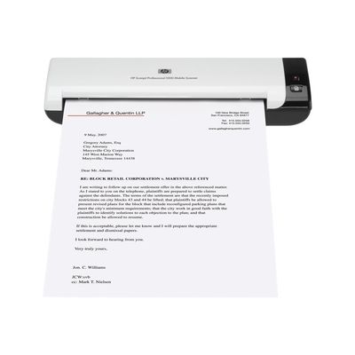 0884962645680-HP ScanJet 1000 Professional Mobile Scanner - scanner à feuilles - modèle bureau - USB 2.0-Avant-10