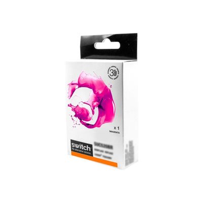 0400793725362-Cartouche compatible Brother LC1220/LC1240/LC1280 - magenta - Switch -Angle droit-0