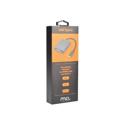 3700224762162-MCL Samar USB3C-HVU - station d'accueil - VGA, HDMI-Angle gauche-2