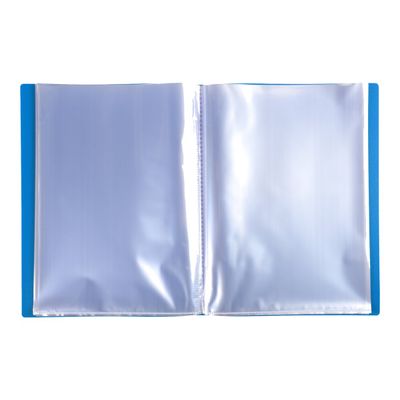 3130632088422-Exacompta Opak - 10 Porte vues - 80 vues - A4 - bleu clair-Avant-1