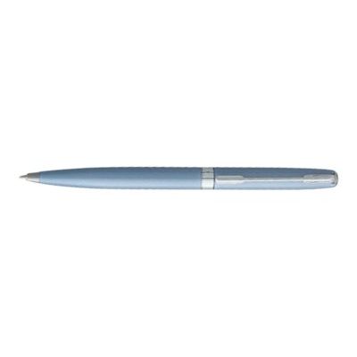 3219918252235-Enzo Varini Archetto - Stylo à bille laqué bleu pale irisé-Angle gauche-0