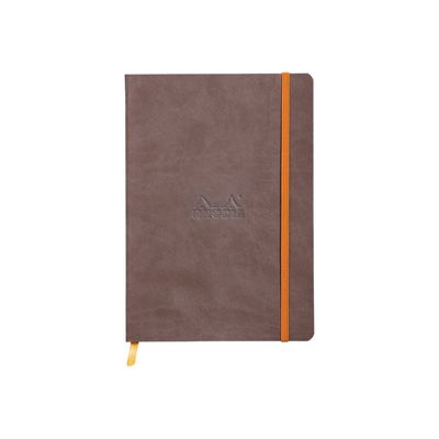 3037921174531-RHODIA Rhodiarama - Carnet souple A5 - 160 pages - pointillés - chocolat-Avant-0