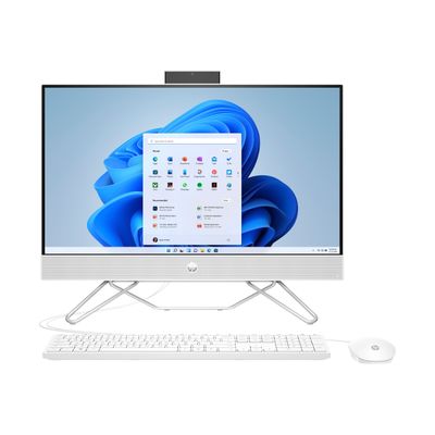 196337769854-HP 24-cb0047nf - Ordinateur tout-en-un 23,8" - Ryzen 5 5500U 2.1 GHz - 8 Go - SSD 512 Go-Avant-1