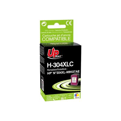 3584770904081-Cartouche compatible HP 304XL - cyan, magenta, jaune - Uprint-Angle gauche-1