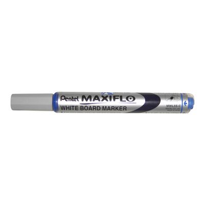 3474377910731-Pentel MAXIFLO - Marqueur effaçable - pointe ogive - bleu-Angle gauche-0