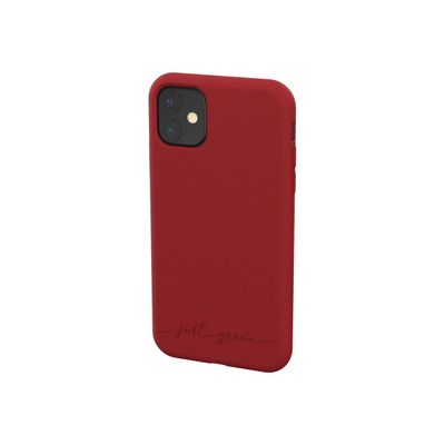 3571211427209-Just Green - Coque de protection souple pour Iphone 11 - rouge-Arrière-2