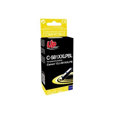 3584770904111-Cartouche compatible Canon CLI-581XXL - bleu photo - Uprint-Angle gauche-1