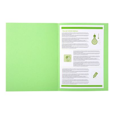 3288584101130-Exacompta Forever - 5 Paquets de 100 Chemises - 220 gr - vert vif-Avant-2