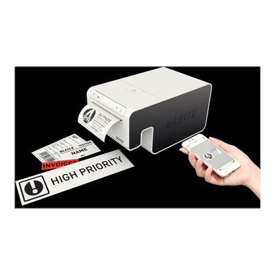 4002432104765-Leitz Icon Smart Labeling System - imprimante d'étiquettes - monochrome - transfert thermiq-Angle droit-8