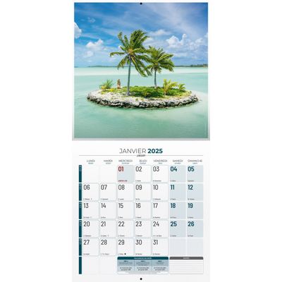 3592930027044-Calendrier illustré BOUCHUT 30 x 30 cm DESTINATIONS DE REVE 70 %--1