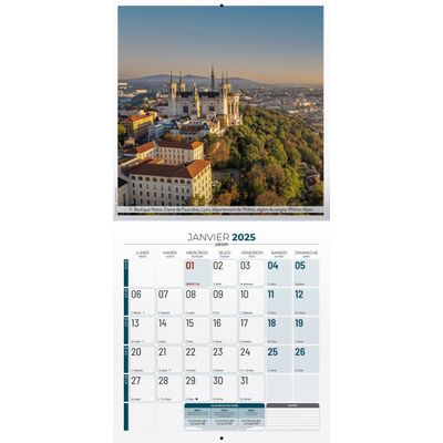 3592930018851-Calendrier illustré BOUCHUT 30 x 30 cm BELLES REGIONS DE FRANCE EST 70 %--1