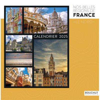 3592930018875-Calendrier illustré BOUCHUT 30 x 30 cm BELLES REGIONS DE FRANCE NORD 70 %--0