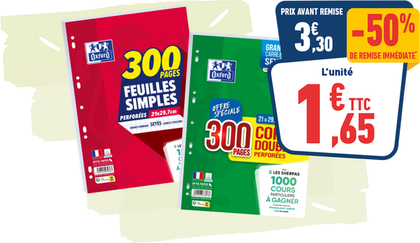 Feuillets mobiles ou copies doubles