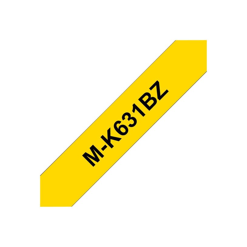 4977766625166-Brother MK631BZ - Ruban d'étiquettes papier auto-adhésives - 1 rouleau (9 mm x 8 m) - fond jau-P_631_1-0