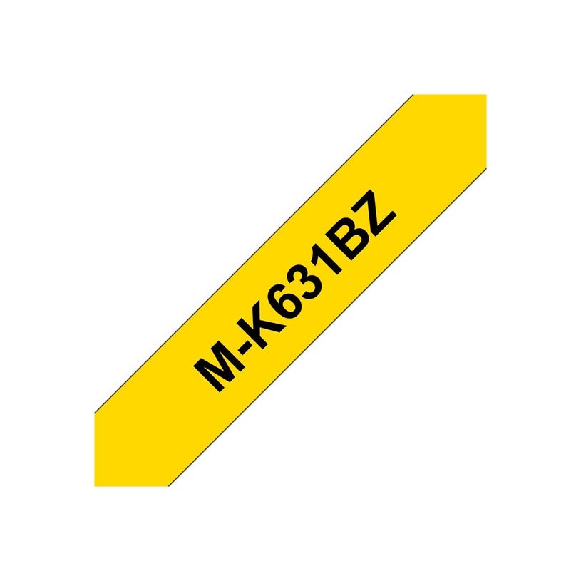 4977766625166-Brother MK631BZ - Ruban d'étiquettes papier auto-adhésives - 1 rouleau (9 mm x 8 m) - fond jau-P_631_2-1