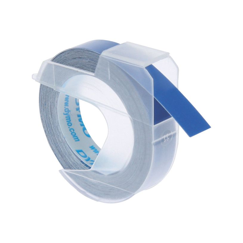 0400000007687-Dymo - Ruban d'étiquettes auto-adhésives 3D - 1 rouleau (9 mm x 3 m) - fond bleu brillant-P_768_3-0