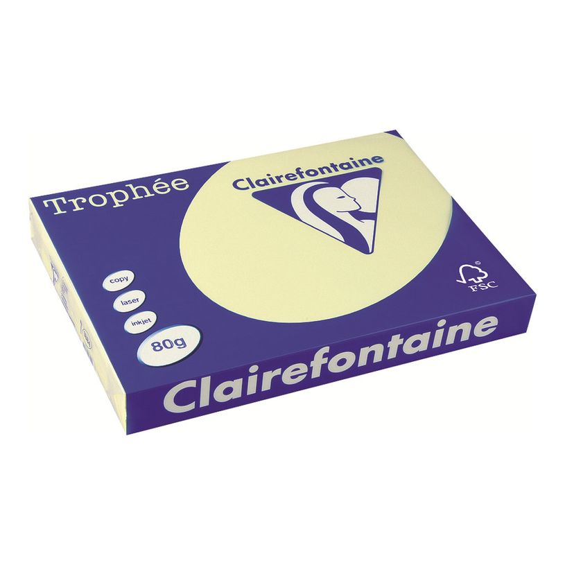 3329680188400-Clairefontaine Trophée - Papier couleur - A3 (297 x 420 mm) - 80 g/m² - Ramette de 500 feuill-P_1884_1-0
