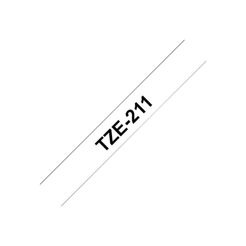 4977766052375-Brother TZe211 - Ruban d'étiquettes auto-adhésives - 1 rouleau (6 mm x 8 m) - fond blanc écr-P_2116_8-5