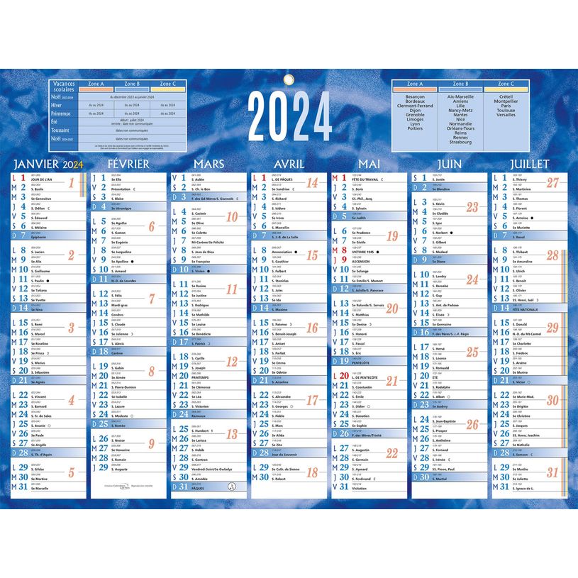 3592930026467-Bouchut 222 - Calendrier bancaire 7 mois par face - 32 x 42 cm - bleu-P_2220_1-0