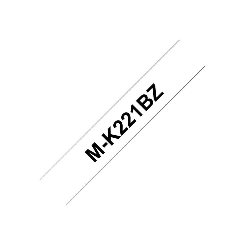 4977766624831-Brother MK221BZ - Ruban d'étiquettes auto-adhésives - 1 rouleau (9 mm x 8 m) - fond blanc éc-P_2221_1-0