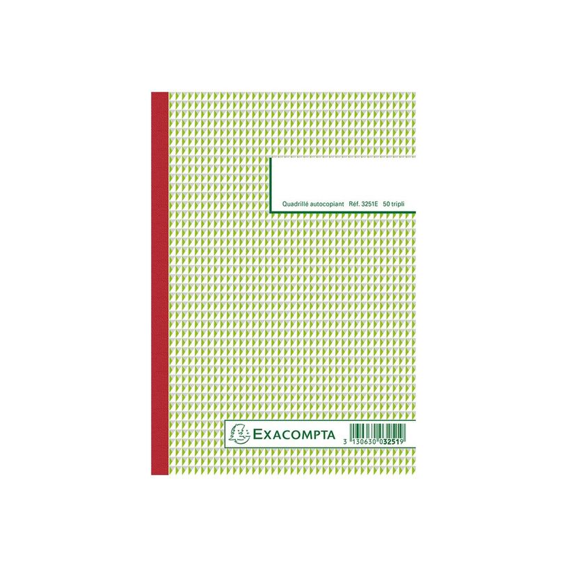 3130632032517-Exacompta - 10 Manifolds quadrillés 5x5 - 50 tripli - 21 x 15 cm-P_3251_5-2