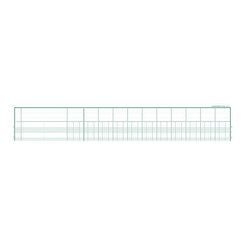 3130632061104-Exacompta - Piqûre comptable - 11 colonnes par page - 25 x 32 cm - 80 pages-P_6110_1-0