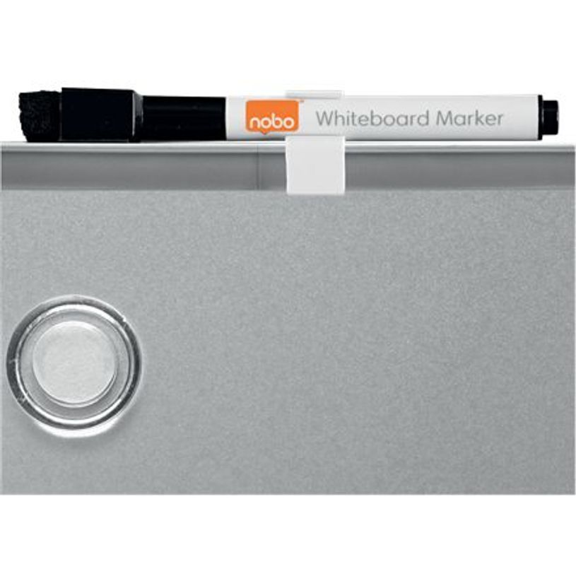0400000080062-Nobo - Tableau couleur argenté Slimline en acier laqué - 360 x 280 mm-P_8006_5-4