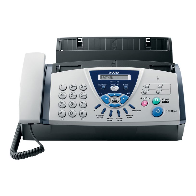 4977766630429-Brother FAX-T106 - Télécopieur à transfert thermique téléphone répondeur-P_8106_2-1