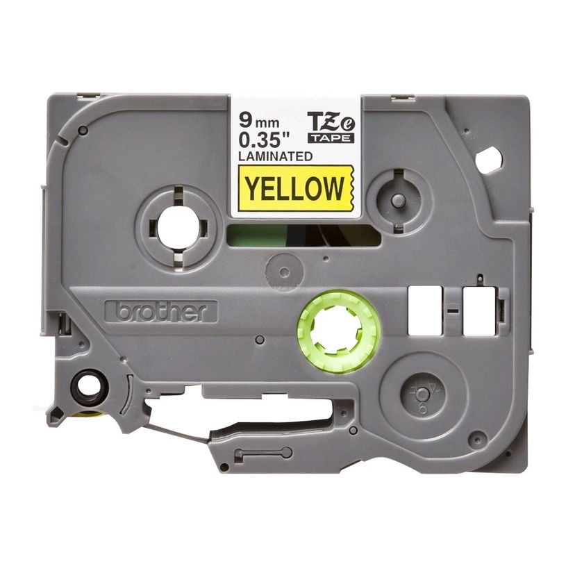 4977766052283-Brother TZe621 - Ruban d'étiquettes auto-adhésives - 1 rouleau (9 mm x 8 m) - fond jaune écr-P_9621_7-4