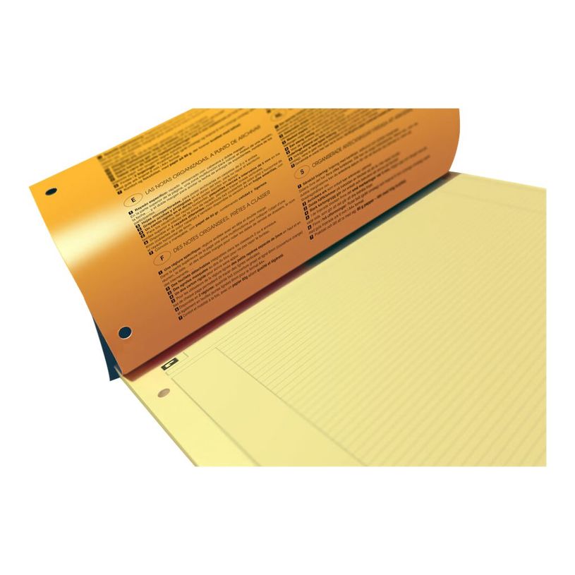 3020120011035-Oxford International - Bloc notes - A4 + - 160 pages - ligné jaune - perforé-P_11103_7-4