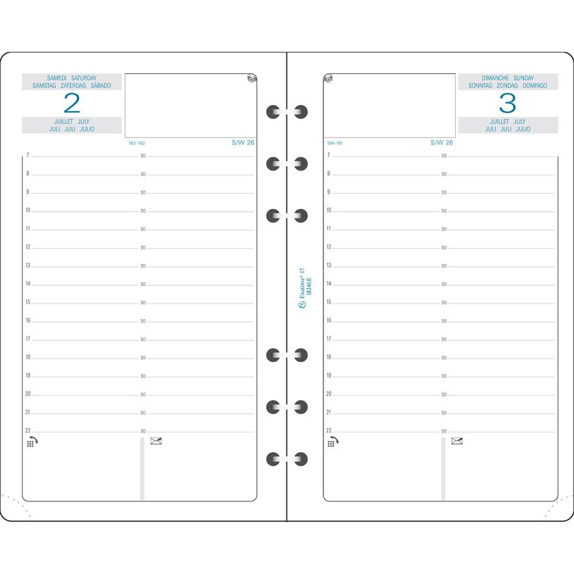 3660942001403-Exacompta Exatime 17 - Recharge pour organiseur - 1 jour par page - 2nd semestre - 10,5 x 17,2-P_18246_1-0
