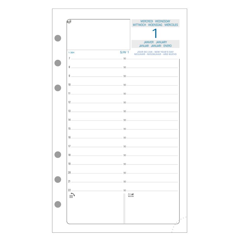 3660942001403-Exacompta Exatime 17 - Recharge pour organiseur - 1 jour par page - 2nd semestre - 10,5 x 17,2-P_18246_2-1