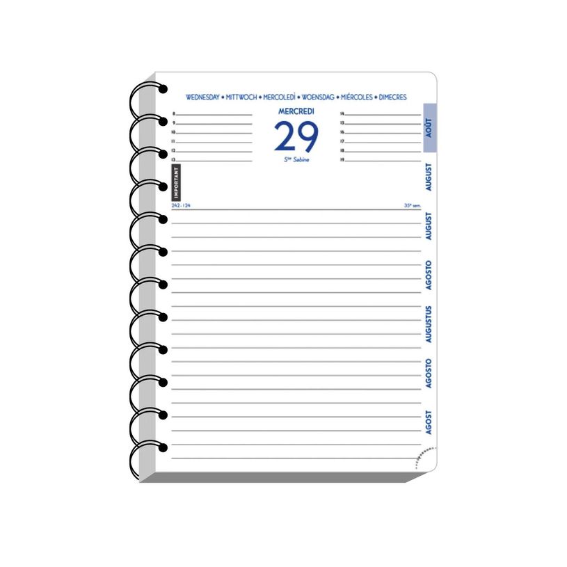 3660942009898-Agenda spiralé à élastique Preston - 1 jour par page - 12 x 17 cm - disponible dans différ-P_18447_5-3